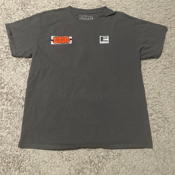 Empyre Other - Empyre Charcoal Short-Sleeve Graphic Tee with Orange & White Logos